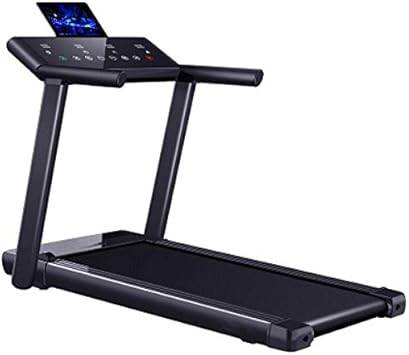 Electric Treadmill Foldable Running Machine 14 km/h Max Speed Easy Assembly with Adjustable Display Panel 3-Level Manual Incline Convenient Tablet Stand for Home Use (Color : White)