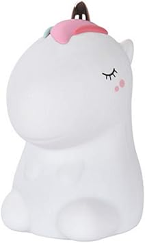 Children's Night Light Cute Silicone Baby Night Light Children's Portable USB Charging Night Light (Color : B) (A)