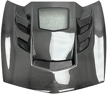 Car Front Engine Bonnet, Carbon Fiber Bonnet Hood Vent, Compatible for Chevrolet Corvette C7 Z06 Car Accessories