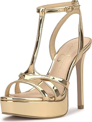 Jessica Simpson Women’s Sippete Platform Stiletto T-Strap Sandal
