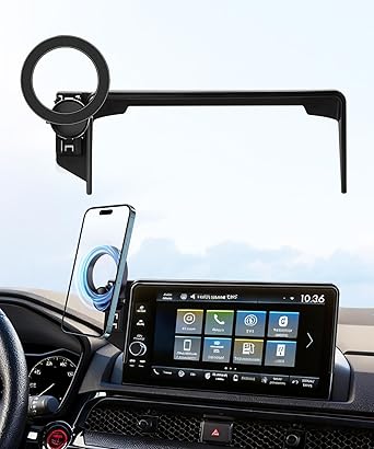 MaserWeller Car Phone Holder for Honda HR-V HRV 2023-2026 Accessories/CR-V CRV 2023 2024 2025 2026 Accessories 7/9-inch Screen Fixed Clip,Phone Mount Compatible with MagSafe, 360° Cell Phone Holder