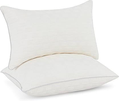 Leeden 12x20 Pillow Insert Set of 2 - Firm and Fluffy Lumbar Pillow Inserts, Rectangle Interior Sofa Pillow Inserts, Decorative Pillow Insert Pair - Beige Couch Pillow