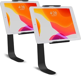 Weilianda Home Theater Seating Series Swivel Tablet and Cell Phone Holder Sofa Accessories,2 Sets Black