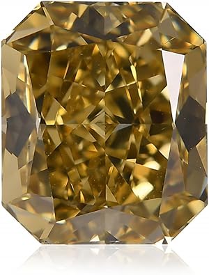 Leibish & co 6.07 Carat Fancy Deep Brownish Greenish Yellow Loose Diamond Natural Color GIA Real Loose Stone Jewelry Making Gift For Her For Engagement Ring, Pendant, Necklace, Earring