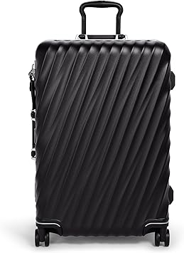 TUMI - 19 Degree Frame 4 Wheel Luggage - Lightweight and Highly Durable, Modern Design, Double-Lock Closure Hard Shell Men's and Women's Suitcase - 26" Short Trip Packing Case, Black Texture