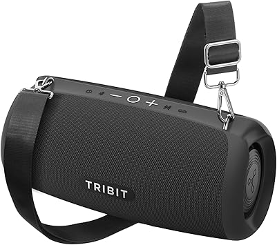 Tribit StormBox Lava Portable Bluetooth Speaker, 80W Loud Wireless Speaker, 24H Playtime, IP67 Waterproof, Bluetooth 5.4, Custom EQ, XBass, Built-in Mic, TWS Pairing for Camping/Beach/Party/Outdoor