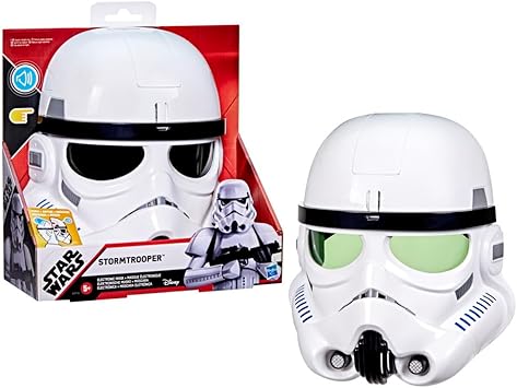 STAR WARS Stormtrooper Electronic Mask with Phrases & Sound Effects, Costume for Kids, Toys for Boys & Girls Ages 5+