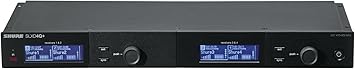 Shure SLX-D Digital Wireless Quad Receiver - 24-Bit Audio, 138MHz Wide Tuning Range, Space-Saving Design for 4 Channels (SLXD4Q+=-G57)