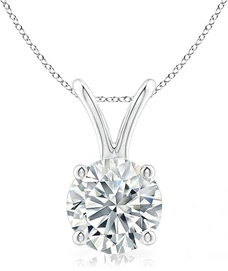 The Diamond Deal .25-1.00 Carat Round Brilliant Solitaire IGI Certifed Lab-Grown Diamond Solitaire Pendant Necklace | 14k Yellow or White or Rose/Pink Gold With 18" Gold Chain