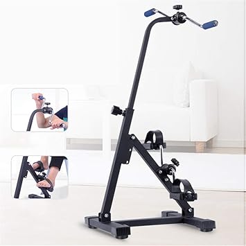 Mini Exercise Bike Portable Pedal Exerciser-Arm & Leg Exercise Machine-Fitness Equipment for Seniors and Elderly-Folding Exercise Bike for Leg Arm and,