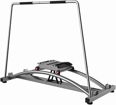 Ski Trainer Machine, Elliptical Cross Trainer, Cardio Exercise Equipment, Accurate Simulation of Skiing, Indoor Exercise Machine, for Hockey, Ice Skating, Tennis, Skiing (Silver )