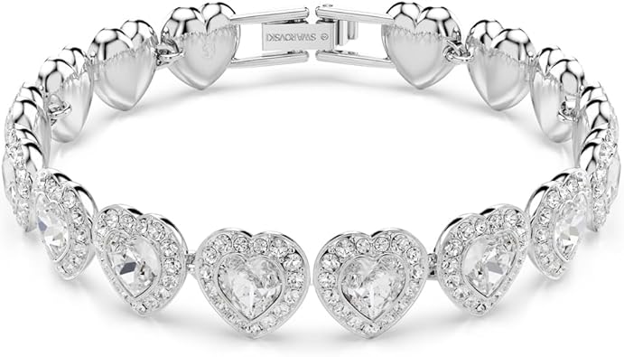 Swarovski Ariana Grande Collection, Clear Crystal & Pearls, Rhodium Finish Bracelets