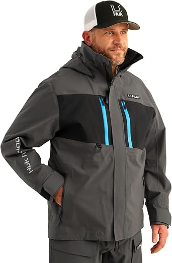 HUK Men's Pro Series Jacket, Waterproof Fishing Jacket, Breathable Performance Outerwear
