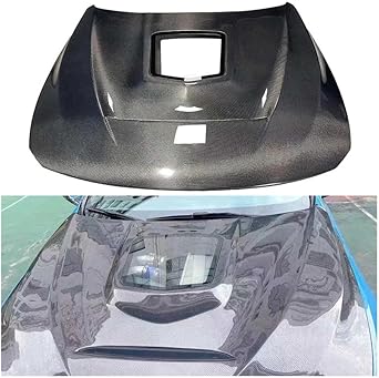 Carbon Fiber Bonnet Hood Vent Compatible with BMW M3 M4 F80 F82 F83 | Premium Car Front Engine Accessories