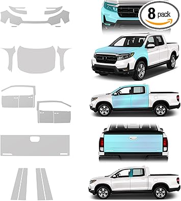 for 2024-2025 Honda Ridgeline Precut Paint Protective Film 8.5 Mil TPU PPF Clear Car HD Scratch Exterior Accessories (Full Body)