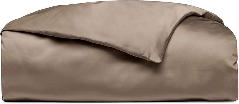 Cozy Earth Luxury Duvet Cover King - 100% Viscose from Bamboo - Ultra-Soft, Cooling & Lightweight Duvet Cover - Temperature-Regulating Bedding with Concealed Zip & Interior Snap Closures - Walnut
