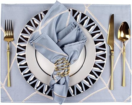 Western Plate Tableware Set Restaurant Table Plate Table Plate Table Mat Napkin Combination Complete Set
