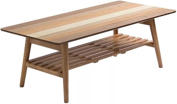 Living Room Furniture Folding Legs Contemparay Low Center Coffee Table Home Wooden Sofa Side Table (Natural 100x36x47.5cm)