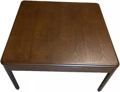 Furniture Wood Table Square 75cm Living Room Tatami Foot Warmer Heated Wooden Coffee Tea Table (D 75x75x38cm)