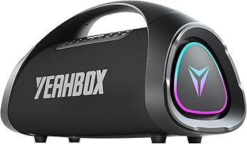 YEAHBOX Sonic Boom MAX 300W Max Large Bluetooth Speaker Loud, Massive Bass, IPX66 Waterproof Party Portable Speaker with Subwoofer/EQ/Fast Charge, Outdoor Wireless Speakers