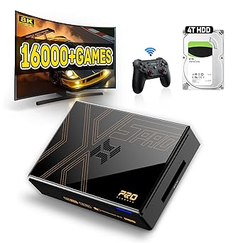 Kinhank Super Console X5 PRO Retro Gaming Console with 16000+Games, Android 12.0 OS, RockChip RK3588S, Emulator Console, 8K UHD Output,WI-FI 6,BT 5.0,AV1, SATA 3.1, Gigabit Ethernet