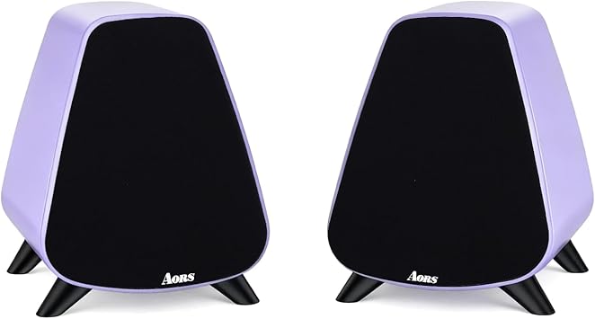 Powered Bookshelf Speaker,Active Bluetooth 5.3 – 80W RMS 2-Way Stereo / 3″ Aluminum Long-Stroke Woofer & 20 mm Silk Dome Tweeter, RCA + Optical Inputs, Sub-Out & Remote Wooden（AS-31Matte purel）