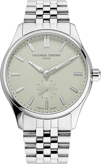 Frederique Constant Men's Classic Swiss Made Automatic Silver Stainless Steel Watch, Sage Green Dial, Style: FC-530GR3B6B