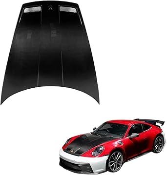 2019+ Car Accessories GT3 Dry Carbon Fiber Front Engine Hood Compatible for Porsche 911 992 Compatible for Carrera CarreraS Front Bonnet