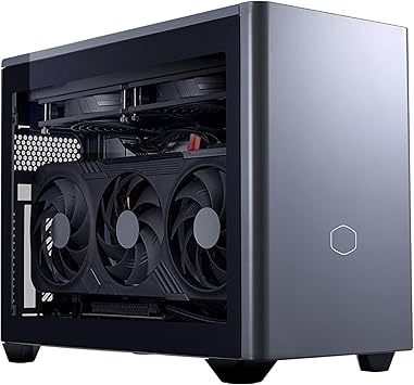 Cooler Master NR2 Pro Gaming PC – AMD RYZEN 7 9800X3D, NVIDIA GeForce RTX 5080 16GB, 32GB DDR5 6000MHz, 2TB Gen4 M.2, Windows 11, V850 SFX Gold PSU, Compact Mini ITX Desktop PC
