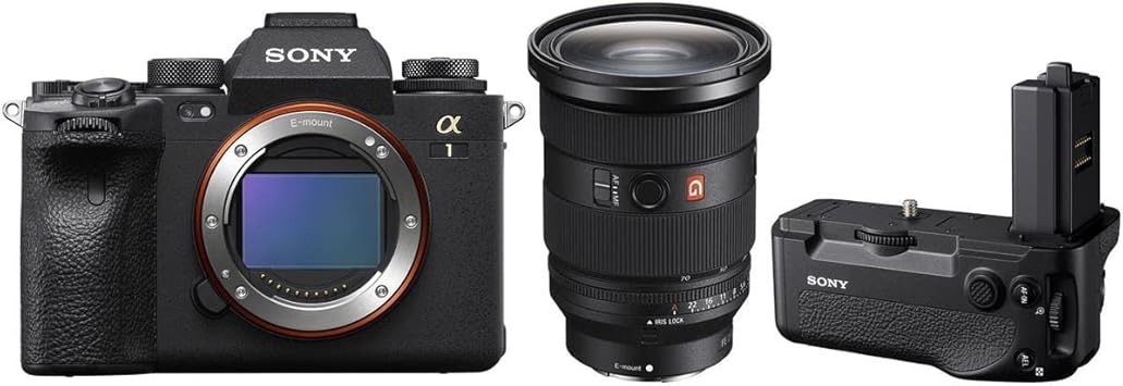 Alpha 1 Mirrorless Digital Camera with FE 24-70mm f/2.8 GM II Lens, Bundle with VG-C4EM Vertical Grip (Renewed)