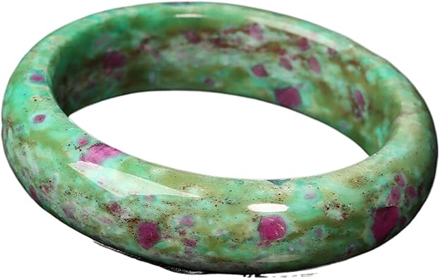 Bracelets Jewelry Gifts Attract Wealth and Good Luck 异象级落梅天然红绿宝手镯女镯子 Bracelet For Women 饰品 H-639