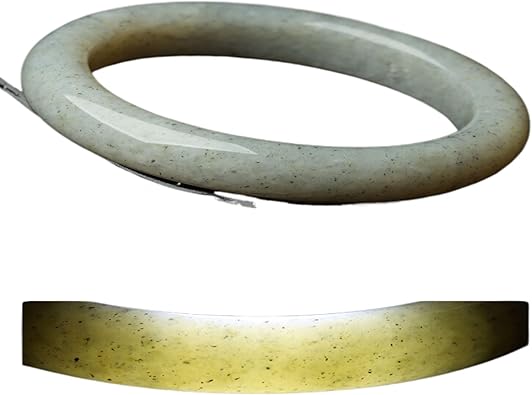 Bracelets Jewelry Gifts Attract Wealth and Good Luck 天然和田玉 Wealth Green Hetian jade Bracelet Spiritual Gift 手镯 Fengshui Natural Jade Bangle Bracelet For Women 女新疆晴水玉镯子 H-210