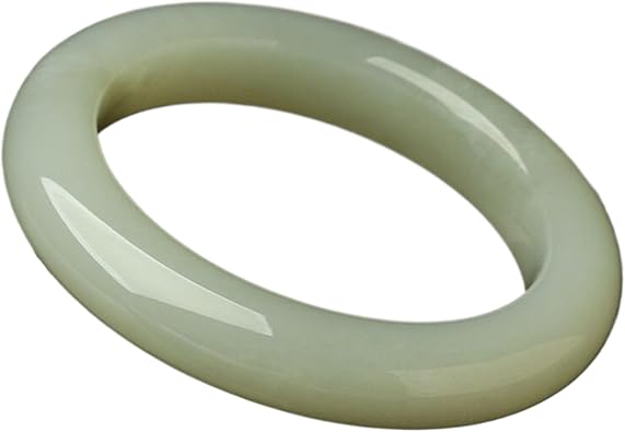Bracelets Jewelry Gifts Attract Wealth and Good Luck 天然和田玉 Wealth Green Hetian jade Bracelet Spiritual Gift 手镯 Fengshui Natural Jade Bangle Bracelet For Women 女新疆晴水玉镯子 H-193