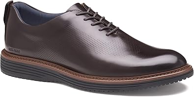 Johnston & Murphy Men's Upton One-Piece Perfed Plain Toe Dress Casual Lace-Up Shoe
