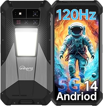 Shark 3 5G Rugged Smartphone Unlocked,512GB+32GB Rugged Phone with 6.73" 3K AMOLED Screen,11600mAh Battery,Android 14,1440 * 3200 Resolution,120Hz,5G Dual SIM