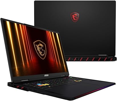 EXCaliberPC [2025] MSI Raider 18 HX AI A2XWIG-014US Pro Extreme (Intel Core Ultra 9 285HX, 96GB DDR5 RAM, 12TB NVMe SSD, NVIDIA GeForce RTX 5080, 18" UHD+ mini LED, Windows 11) Gaming Laptop