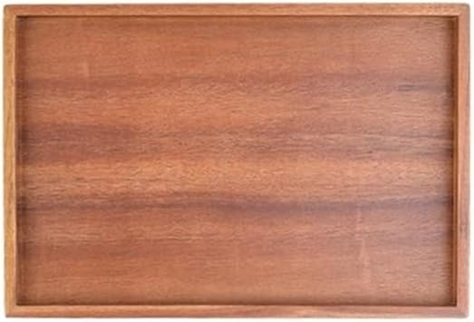 Grey Tray Wooden Pallet Rectangular Storage Trays Hotel Dessert Dinner Tea Food Tableware Serving Tray Home Kitchen Tool (Color : Variegated 1) (Variegated 1)
