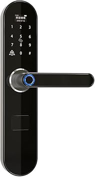 Fingerprint Smart Door Lock Doorbell Electronic Lock Code Card Key Digital Deadbolt Lock for Home Security (Color : E) (E)