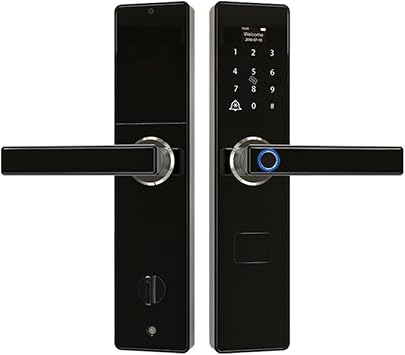 Fingerprint Smart Door Lock Doorbell Electronic Lock Code Card Key Digital Deadbolt Lock for Home Security (Color : D) (E)