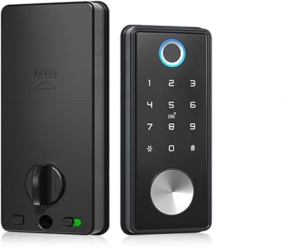 Smart Lock Electronic Deadbolt Door Lock APP Key Digital Lock for Home Office Apartment Hotel School (Color : E)