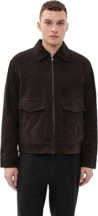 Theory Men's Aviator Jacket in Reece Suede