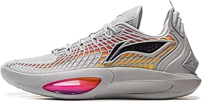 LI-NING Jimmy Butler 3 Men's Basketball Shoes Lining Anti-Slip Professional Shock Absorption Sneakers Sports Shoes Quiet Gray/Raspberry Pink US 10