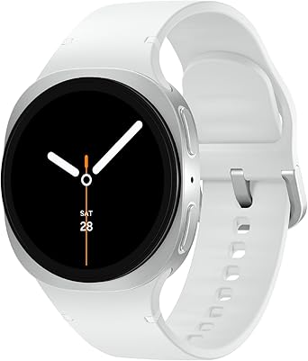 Samsung Galaxy Watch 8 (2025) 40mm Bluetooth Smartwatch, Cushion Design, GPS Fitness Tracker, Sleep Coaching, Running Coach, Energy Score, Heart Rate Tracking, Silver [US Version, 2 Yr Warranty]