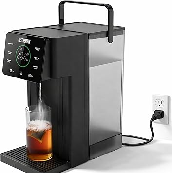 Instant Hot Water Dispenser Countertop for Rapid Heating, Electric Kettle with 6 Temperature Settings & 4 Volume Options, Water Boiler with 3L Removable BPA-Free Water Tank