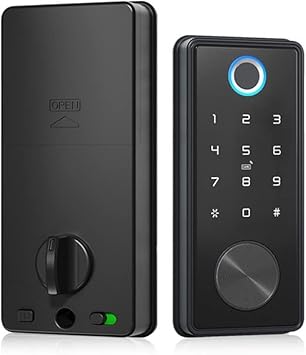 Smart Lock Electronic Deadbolt Door Lock APP Key Digital Lock for Home Office Apartment Hotel School (Color : D) (D)