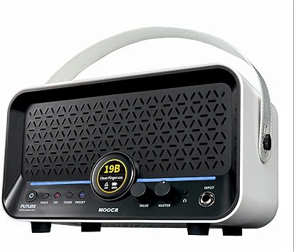 MOOER F15i AI Smart Guitar Amp Touch Screen 15W With Effects Application, 6 Hours Playtime, 55 Amp Models, 66 Effects Types, Loop/Drum Machine/Mod/Reverb/Delay, OTC Record For Electric Guitar And Bass