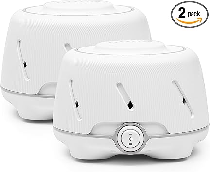 Yogasleep Dohm (2 Pack White/Gray) The Original White Noise Machine, Relaxing Natural Sound from a Real Fan, Sleep Aid & Noise Cancelling for Adults & Baby, Office Privacy & Meditation, Baby Registry