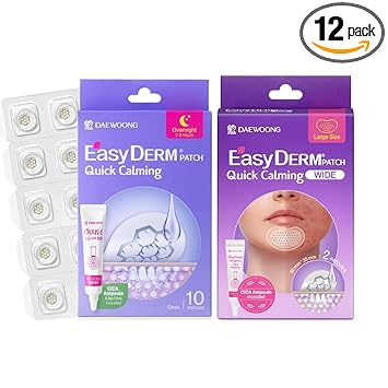 DWEasyDerm EasyDerm Quick Calming Magnesium Patches WIDE and Quick Calming Magnesium Patches, Summer & Travel Essentials