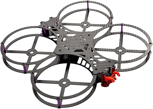 5Inch FPV Racing Drone Frame, Quadcopter Frame, Carbon Fiber, circular, 223.5mm Wheelbase, 2.0mm/1.5mm Plates,Compatible with 2204-2306 Motors & 3S/4S Batteries
