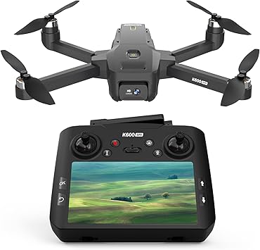 GPS Drone with EIS Camera 4.5" LCD Screen on Controller, FPV Drones Al Track&Orbit Mode with Professional with Auto Return Follow Me for Adult Beginner, GPS Brushless Drone Long Range Circle Fly,Under
